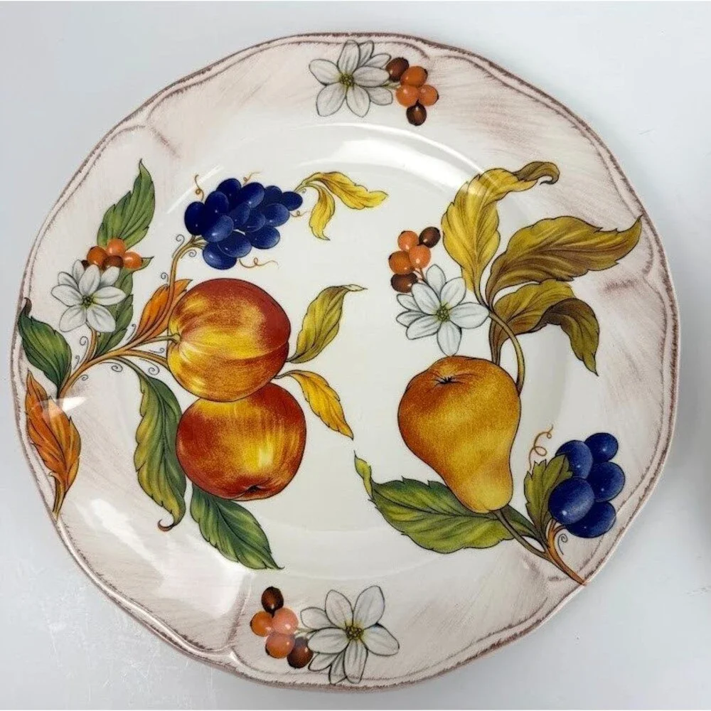 Sur La Table Frutta Dinner Plate, Made in Italy, Still w Original Tag, Read Desc